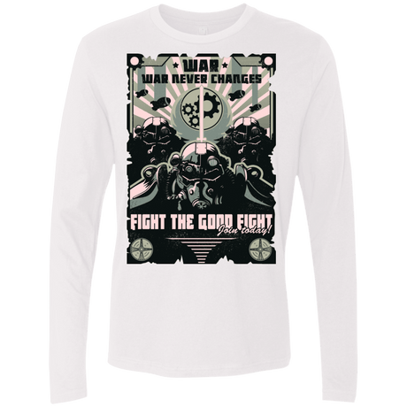 T-Shirts White / Small War Never Changes Men's Premium Long Sleeve