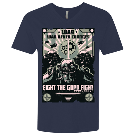 T-Shirts Midnight Navy / X-Small War Never Changes Men's Premium V-Neck