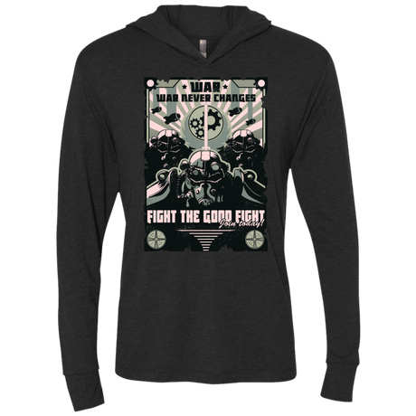 T-Shirts Vintage Black / X-Small War Never Changes Triblend Long Sleeve Hoodie Tee