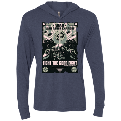 T-Shirts Vintage Navy / X-Small War Never Changes Triblend Long Sleeve Hoodie Tee