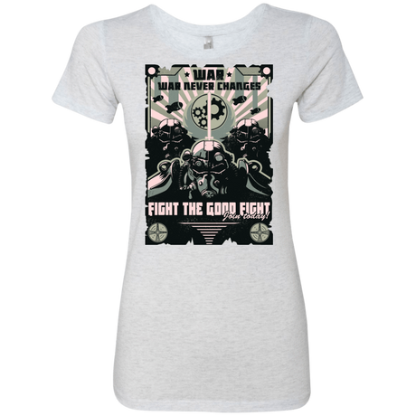 T-Shirts Heather White / Small War Never Changes Women's Triblend T-Shirt