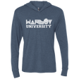T-Shirts Indigo / X-Small Warboy University Triblend Long Sleeve Hoodie Tee