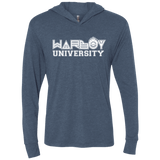 T-Shirts Indigo / X-Small Warboy University Triblend Long Sleeve Hoodie Tee