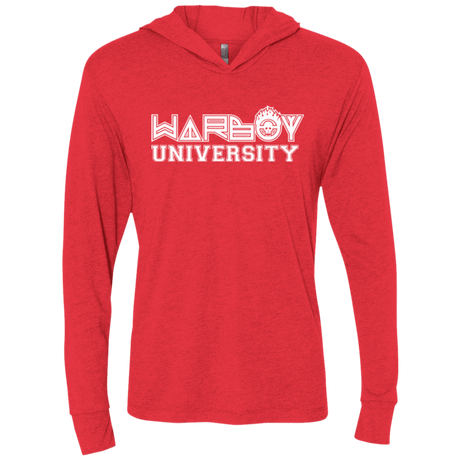 T-Shirts Vintage Red / X-Small Warboy University Triblend Long Sleeve Hoodie Tee