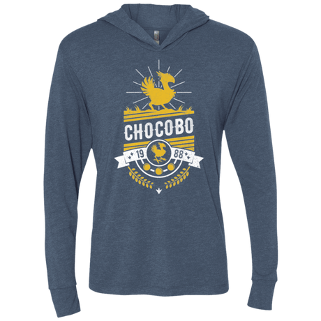 T-Shirts Indigo / X-Small Wark Triblend Long Sleeve Hoodie Tee