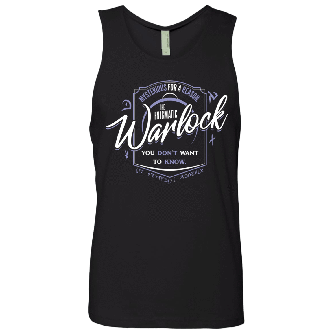 T-Shirts Black / S Warlock Men's Premium Tank Top