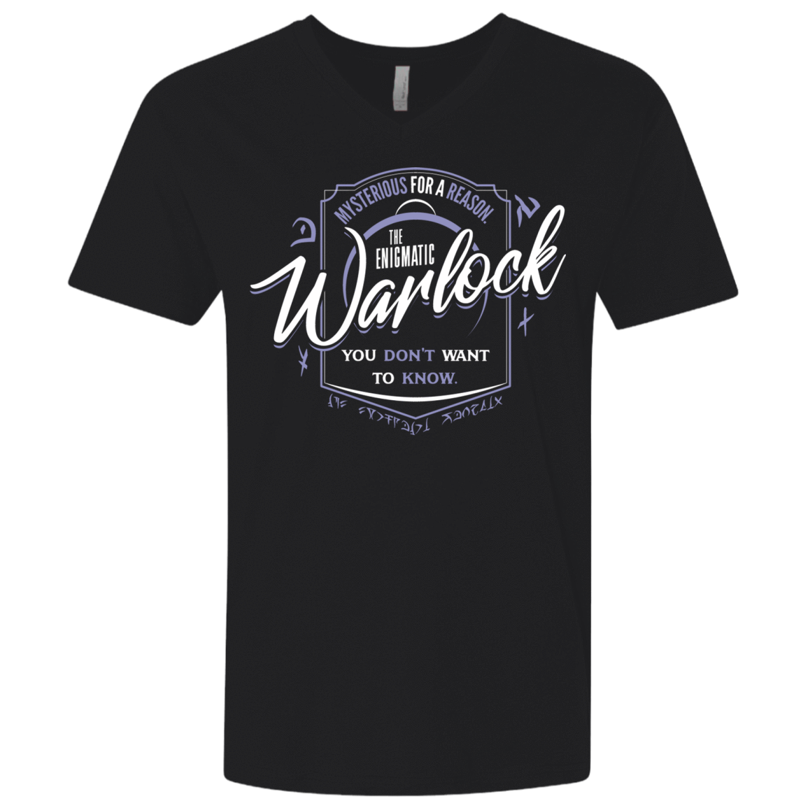 T-Shirts Black / X-Small Warlock Men's Premium V-Neck