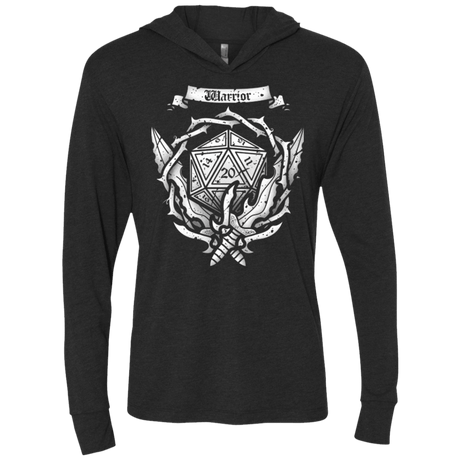 T-Shirts Vintage Black / X-Small WARRIOR CREST Triblend Long Sleeve Hoodie Tee