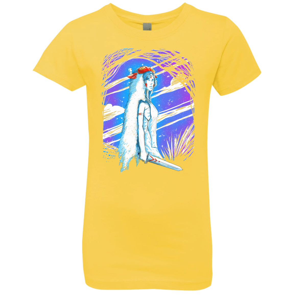 T-Shirts Vibrant Yellow / YXS Warrior Princess Girls Premium T-Shirt