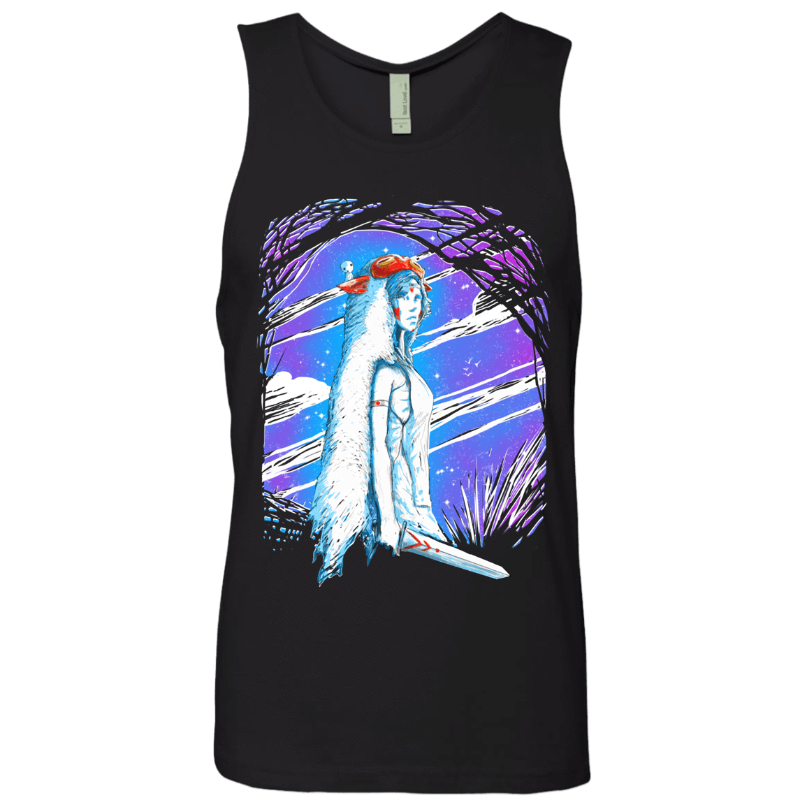 T-Shirts Black / S Warrior Princess Men's Premium Tank Top