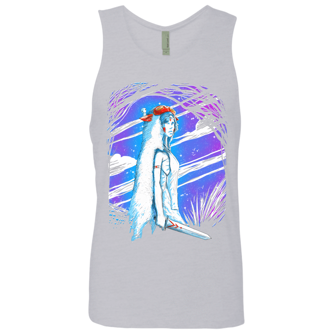 T-Shirts Heather Grey / S Warrior Princess Men's Premium Tank Top