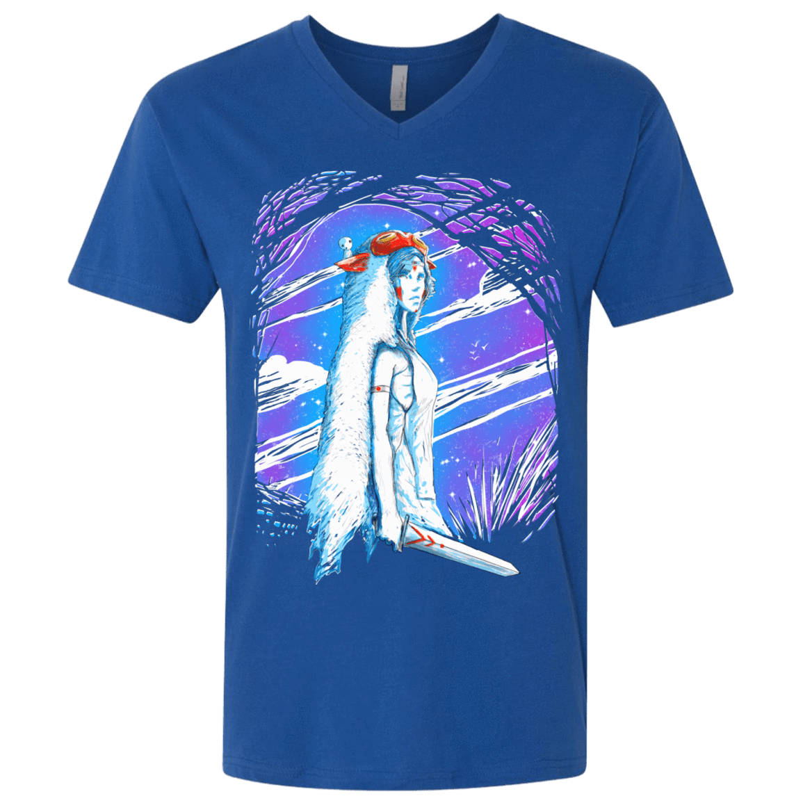 T-Shirts Royal / X-Small Warrior Princess Men's Premium V-Neck