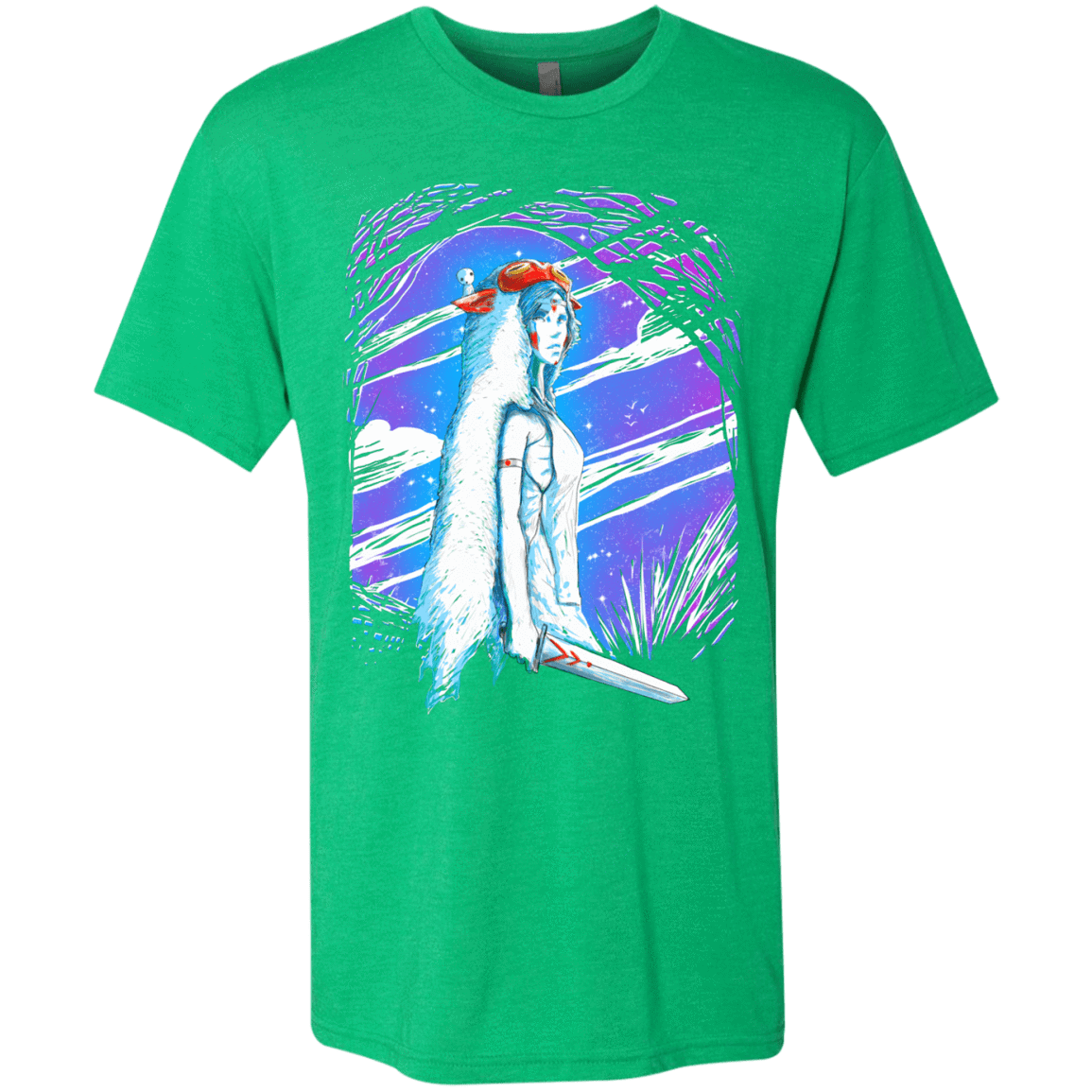 T-Shirts Envy / S Warrior Princess Men's Triblend T-Shirt