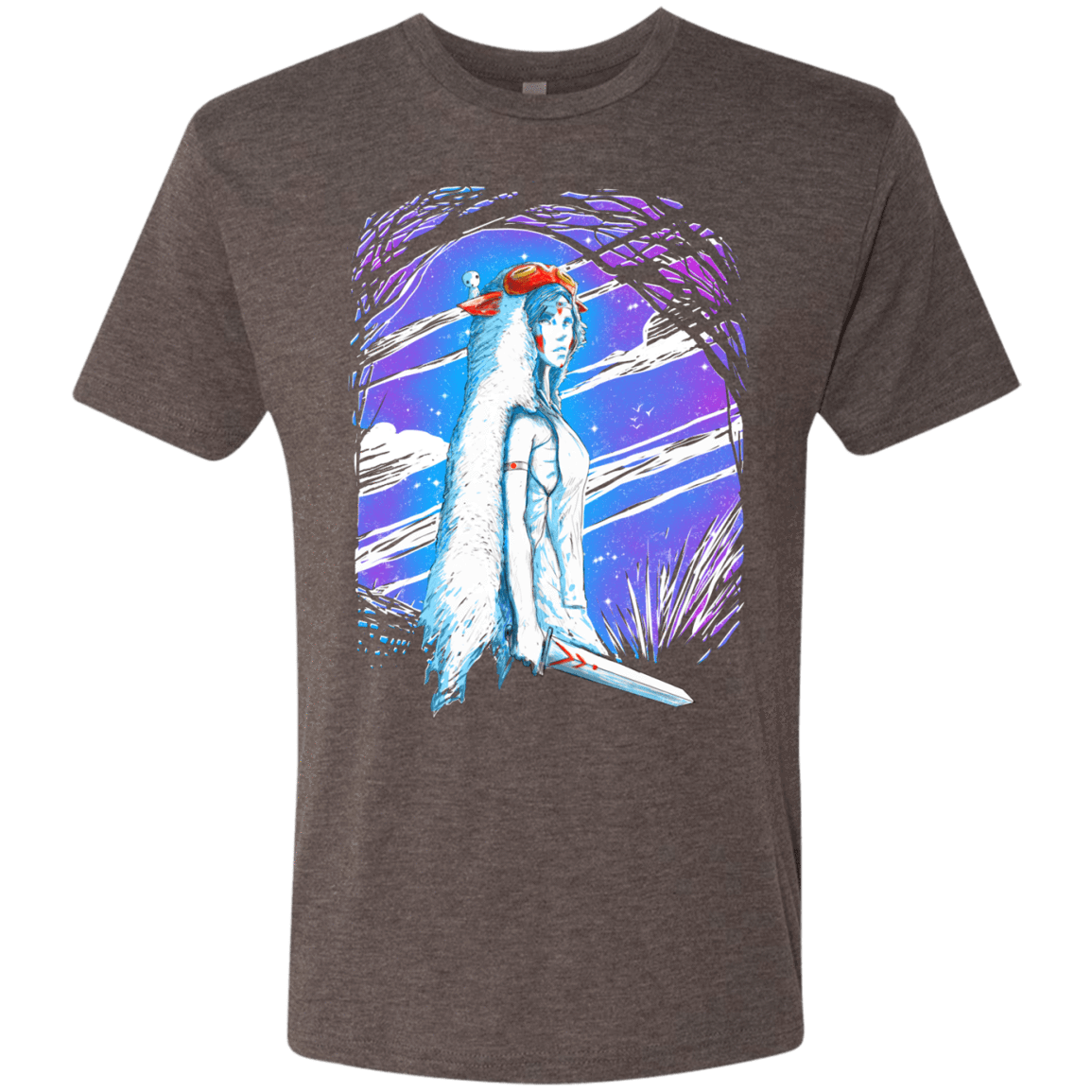 T-Shirts Macchiato / S Warrior Princess Men's Triblend T-Shirt