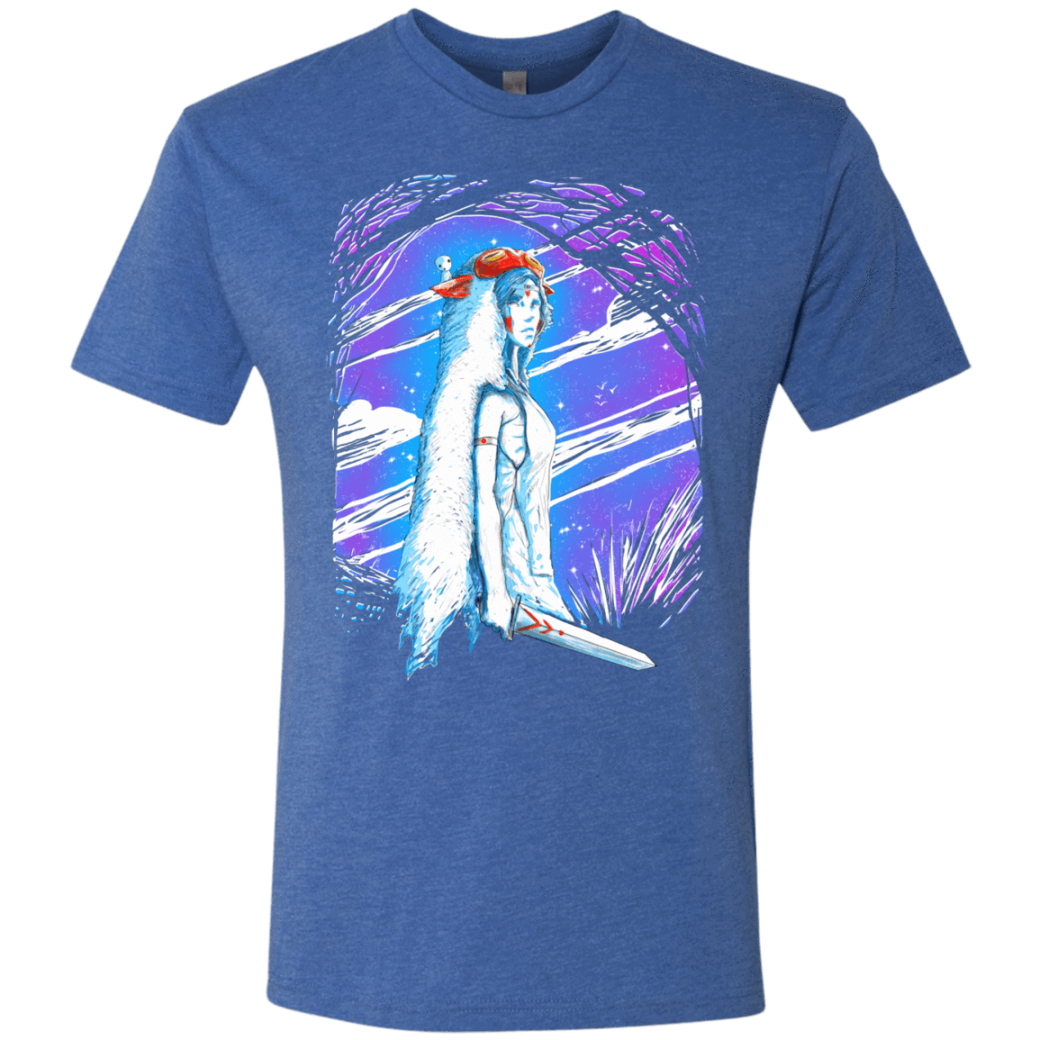 T-Shirts Vintage Royal / S Warrior Princess Men's Triblend T-Shirt