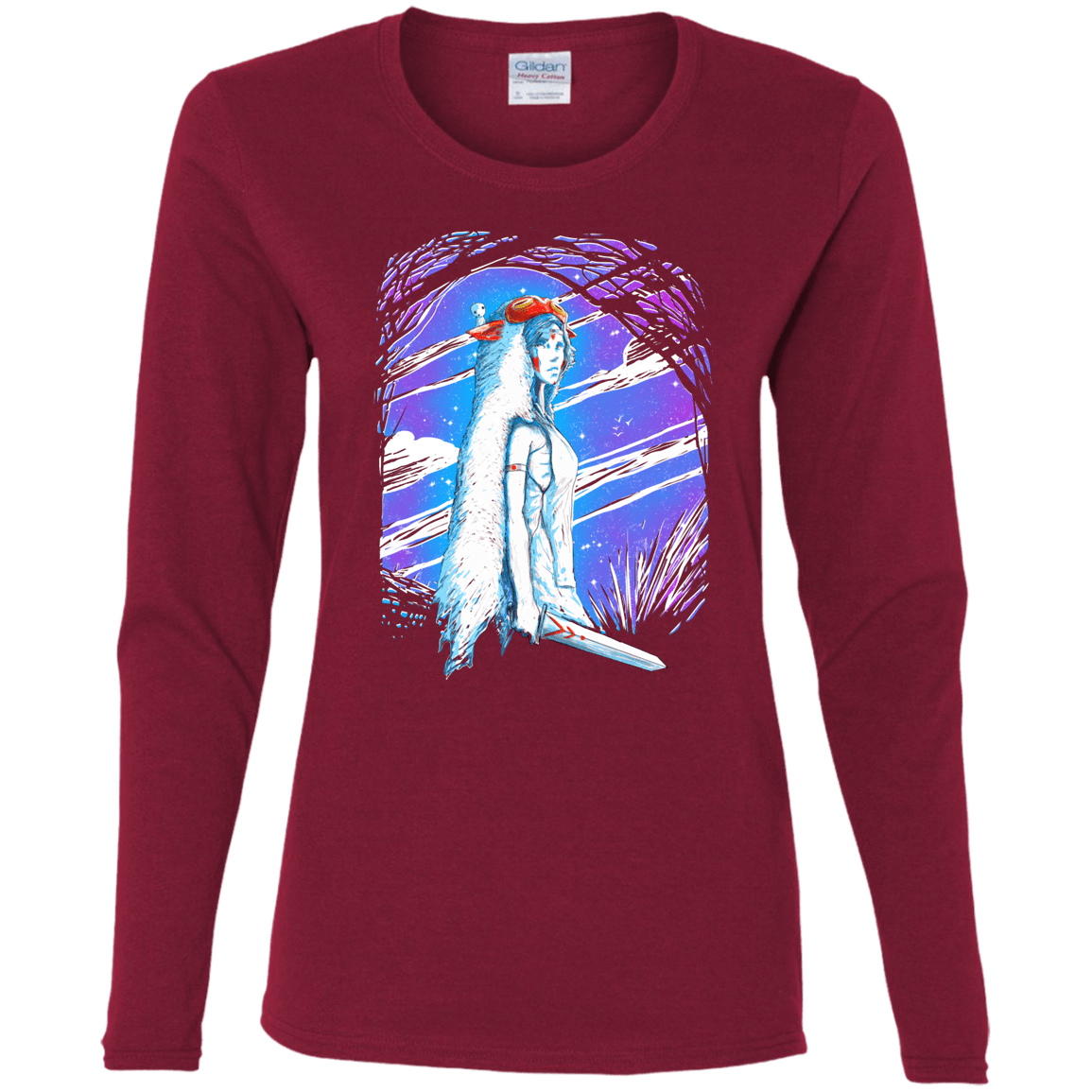 T-Shirts Cardinal / S Warrior Princess Women's Long Sleeve T-Shirt