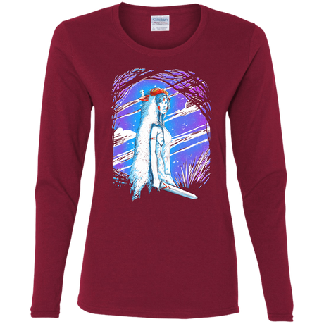 T-Shirts Cardinal / S Warrior Princess Women's Long Sleeve T-Shirt