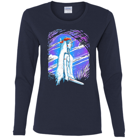 T-Shirts Navy / S Warrior Princess Women's Long Sleeve T-Shirt