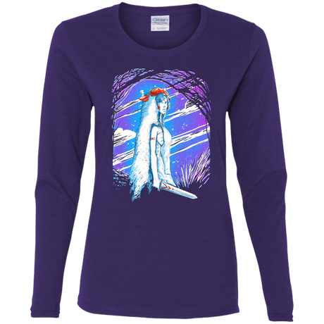 T-Shirts Purple / S Warrior Princess Women's Long Sleeve T-Shirt