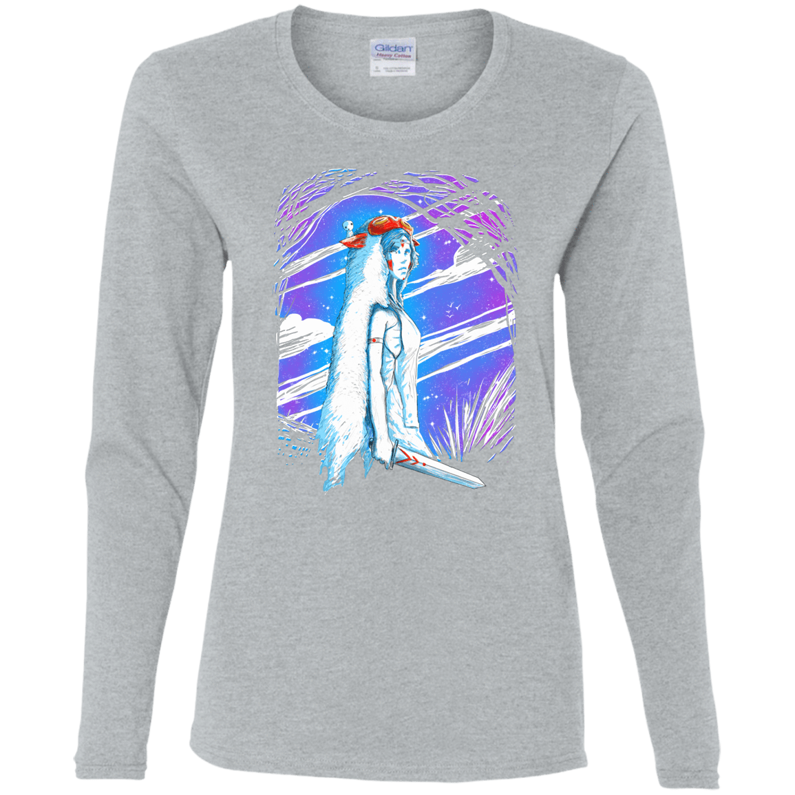 T-Shirts Sport Grey / S Warrior Princess Women's Long Sleeve T-Shirt