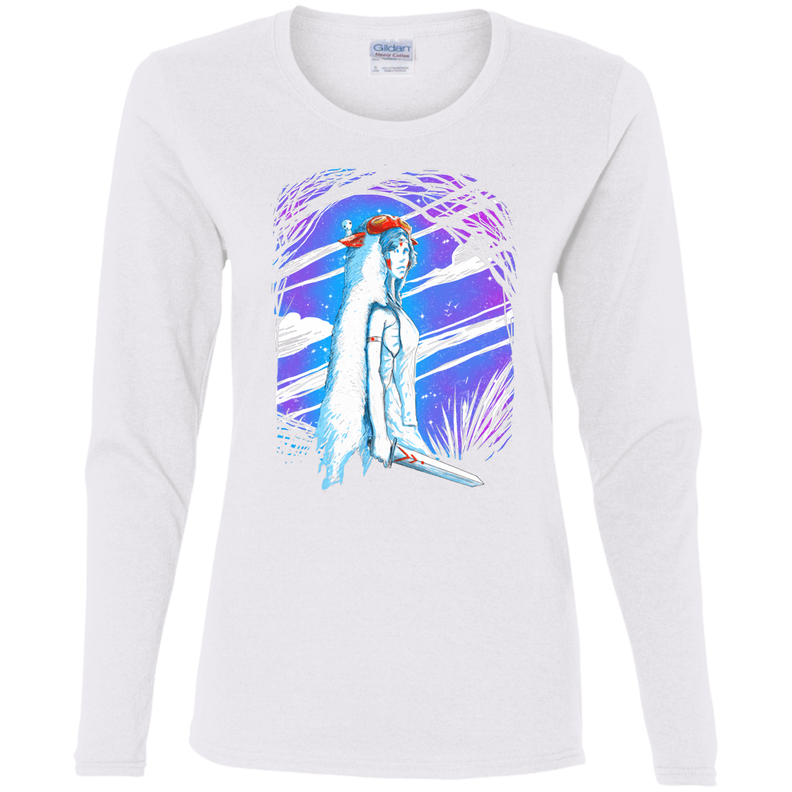 T-Shirts White / S Warrior Princess Women's Long Sleeve T-Shirt