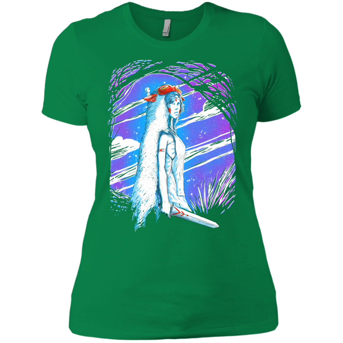 T-Shirts Kelly Green / X-Small Warrior Princess Women's Premium T-Shirt