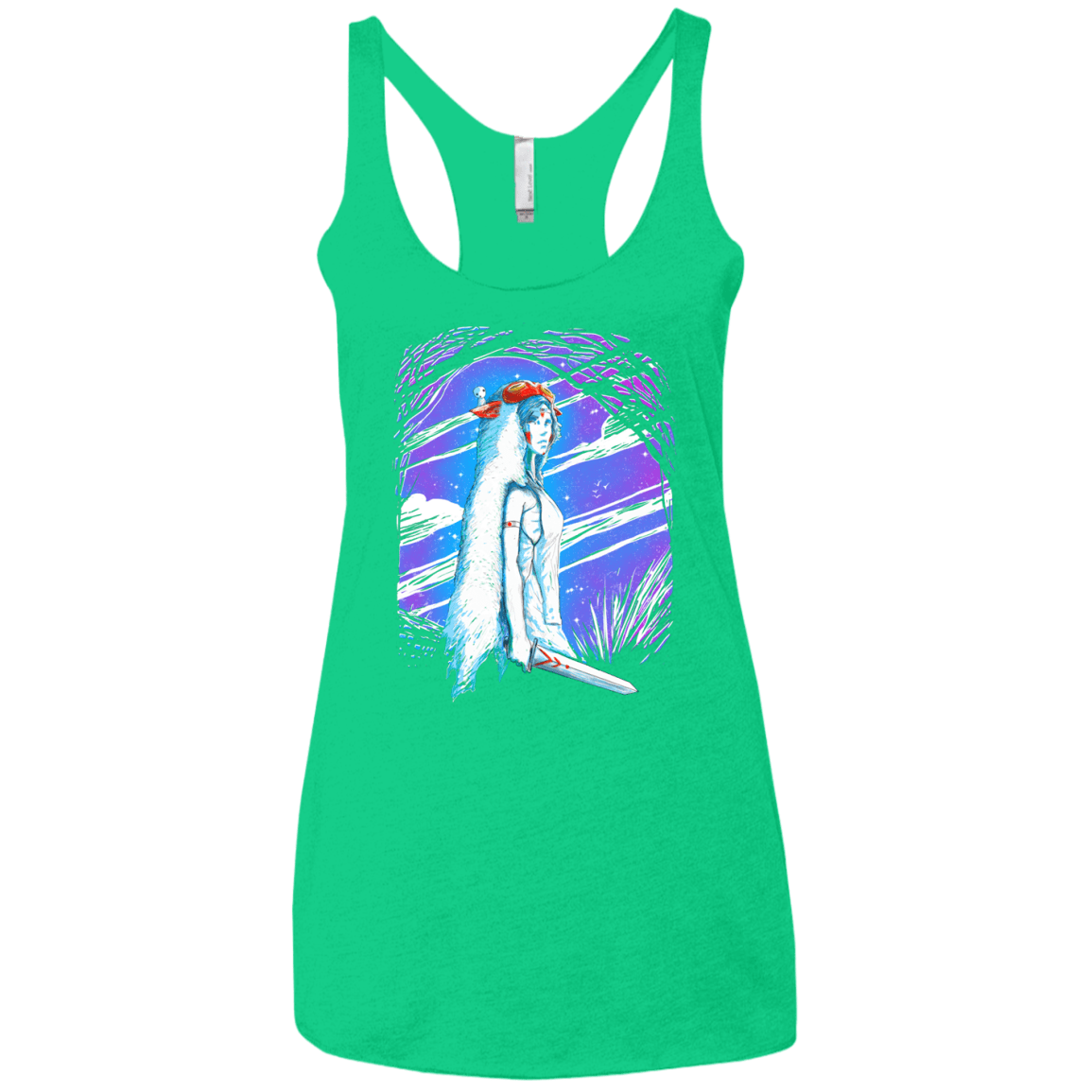 Warrior Princess Women's Triblend Racerback Tank