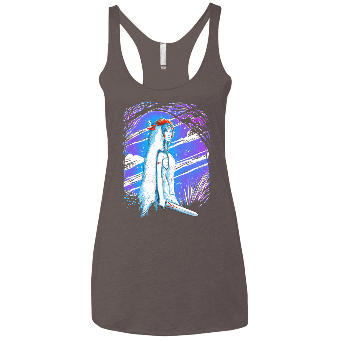 Warrior Princess Women's Triblend Racerback Tank