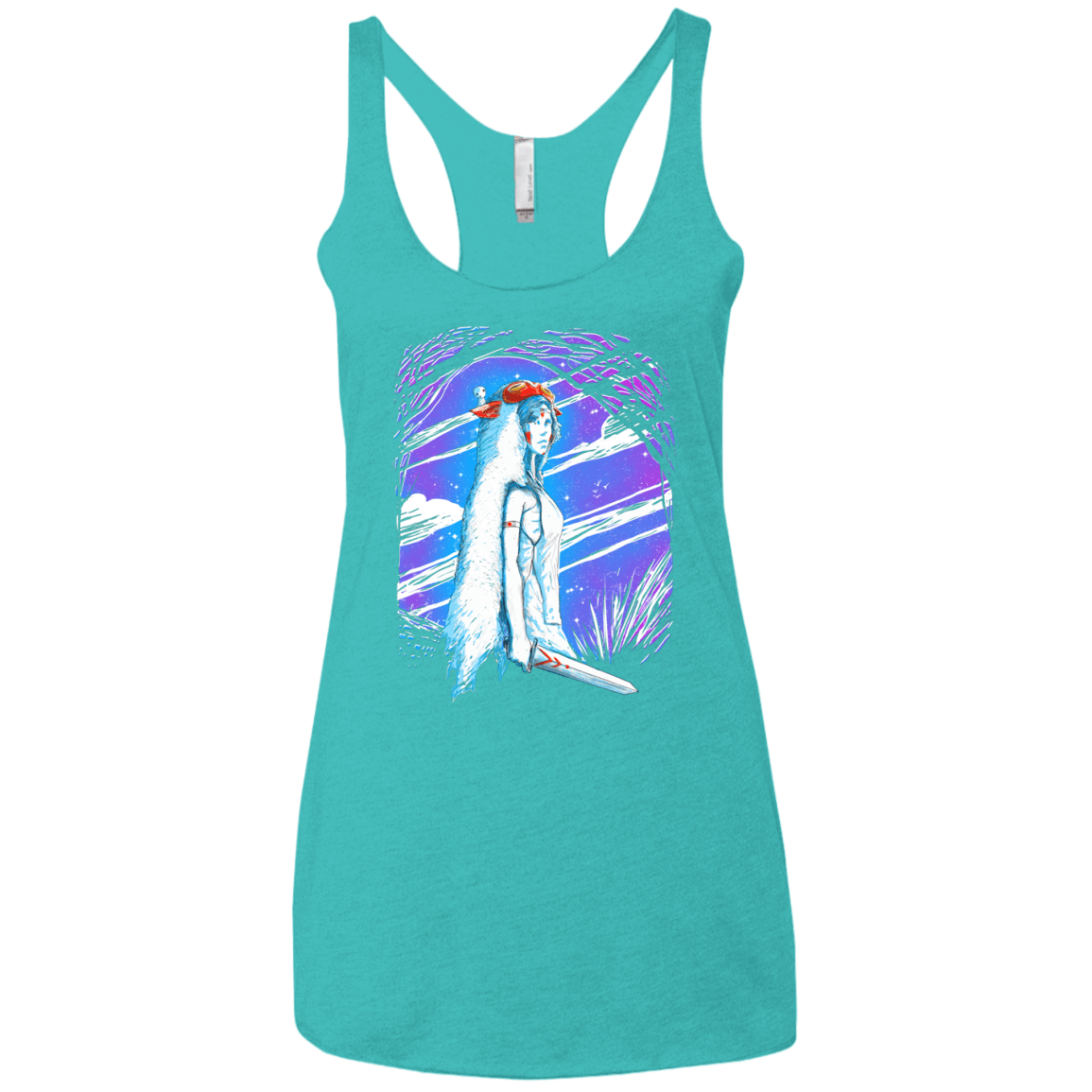 Warrior Princess Women's Triblend Racerback Tank