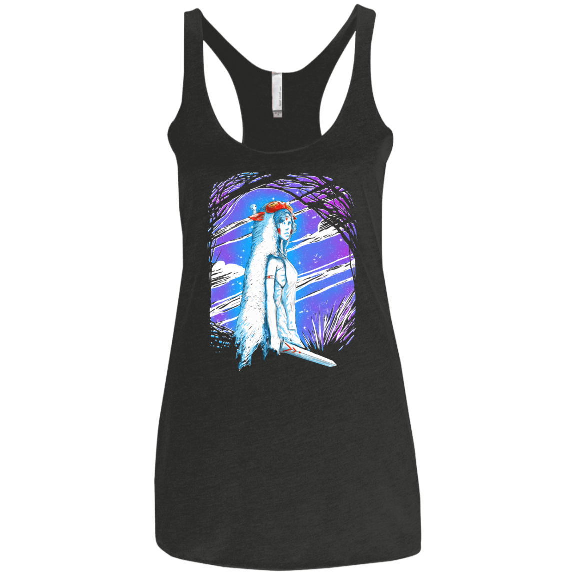 Warrior Princess Women's Triblend Racerback Tank