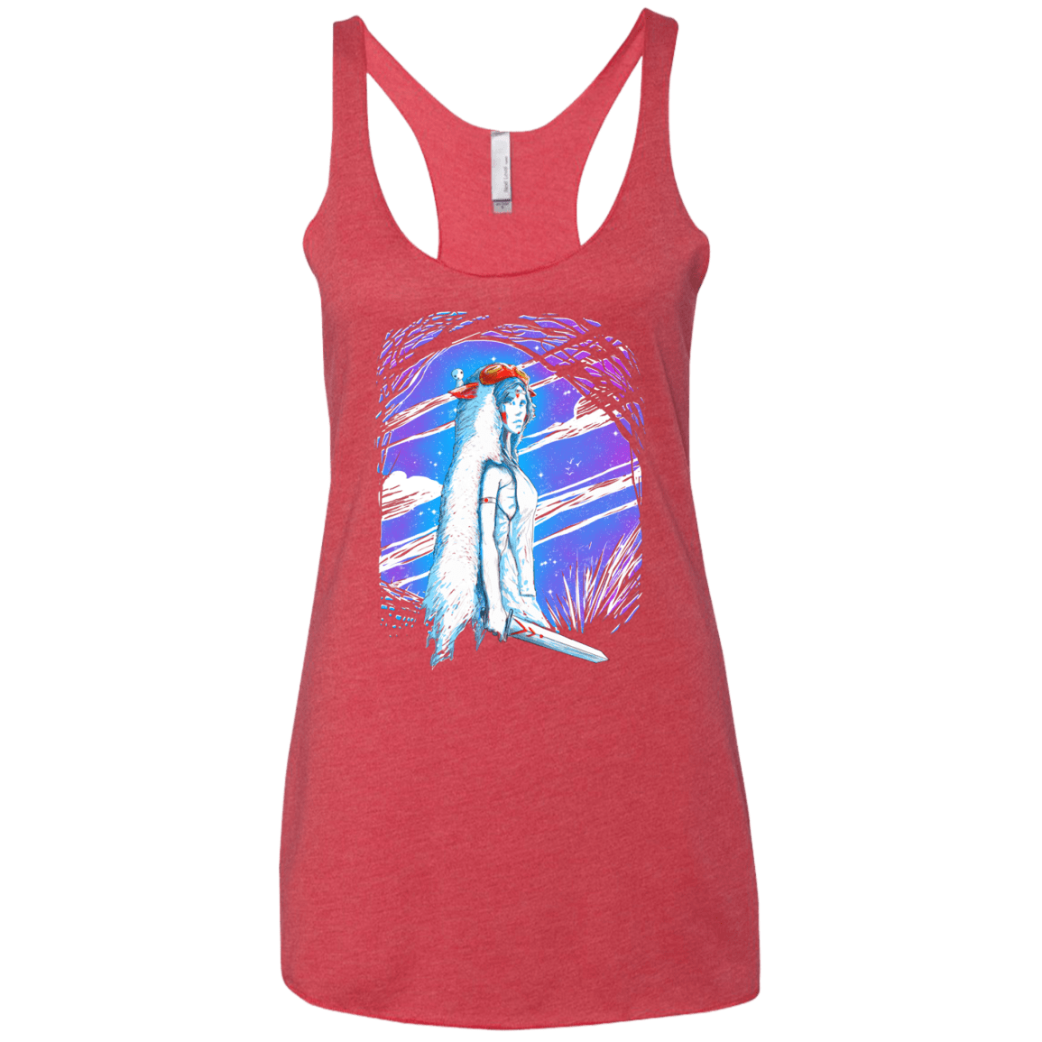 Warrior Princess Women's Triblend Racerback Tank