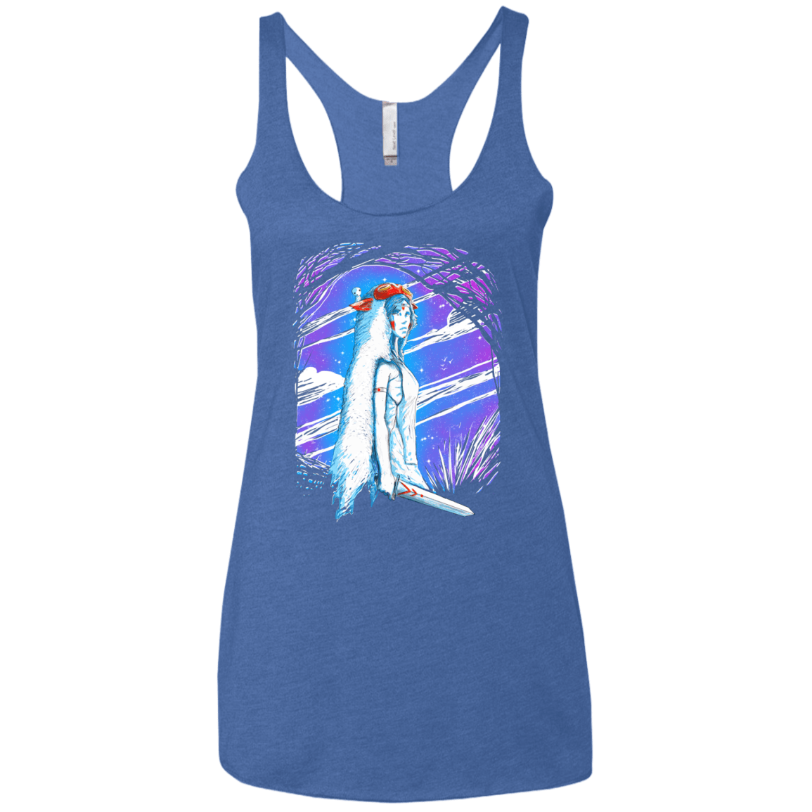 Warrior Princess Women's Triblend Racerback Tank