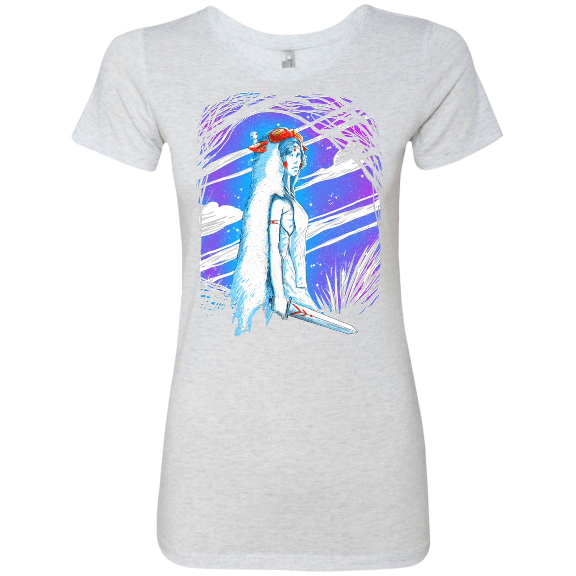 T-Shirts Heather White / S Warrior Princess Women's Triblend T-Shirt