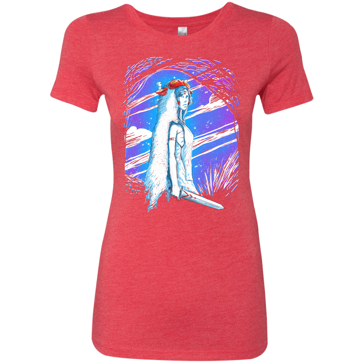 T-Shirts Vintage Red / S Warrior Princess Women's Triblend T-Shirt