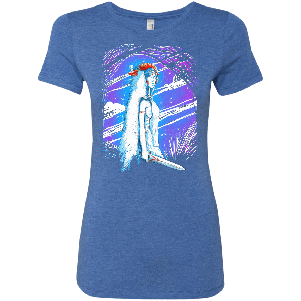 T-Shirts Vintage Royal / S Warrior Princess Women's Triblend T-Shirt