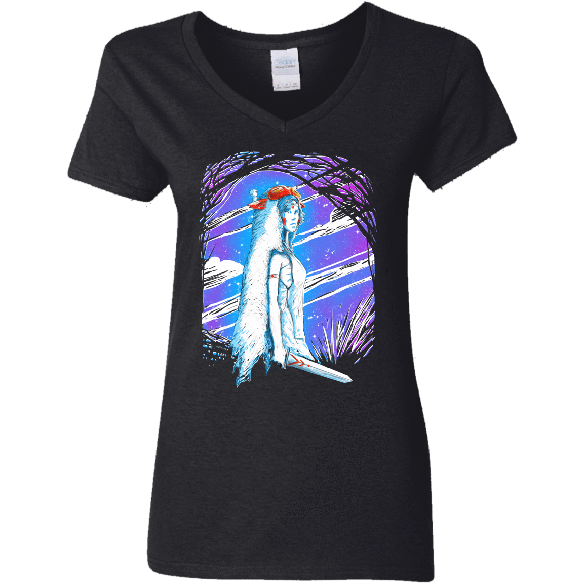 T-Shirts Black / S Warrior Princess Women's V-Neck T-Shirt