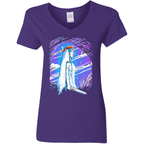 T-Shirts Purple / S Warrior Princess Women's V-Neck T-Shirt