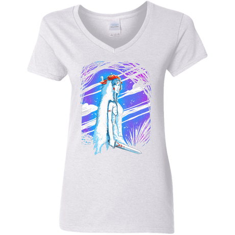 T-Shirts White / S Warrior Princess Women's V-Neck T-Shirt