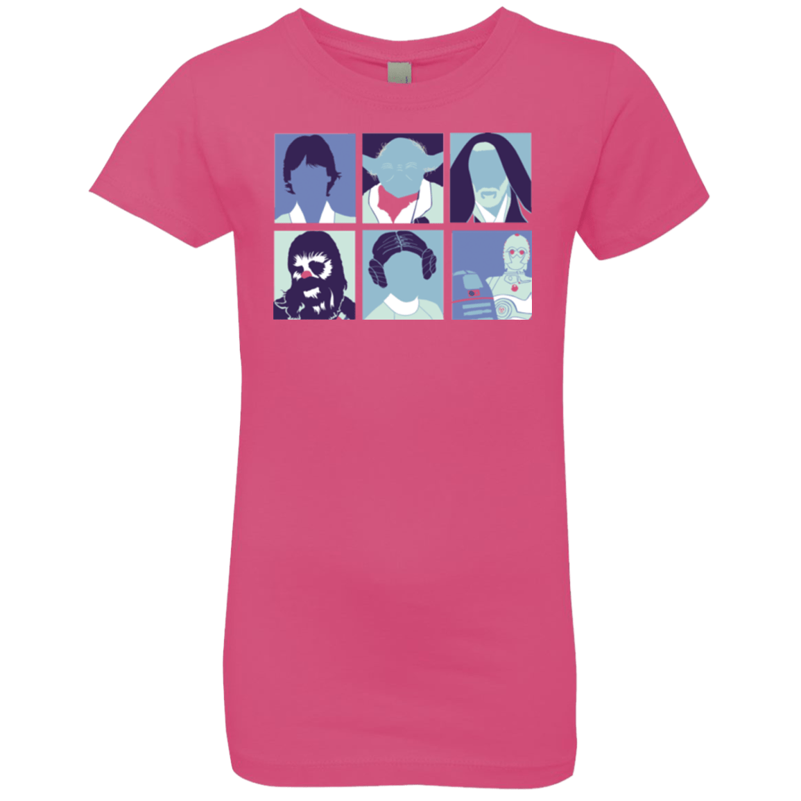 T-Shirts Hot Pink / YXS Wars pop Girls Premium T-Shirt