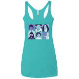T-Shirts Tahiti Blue / X-Small Wars pop Women's Triblend Racerback Tank