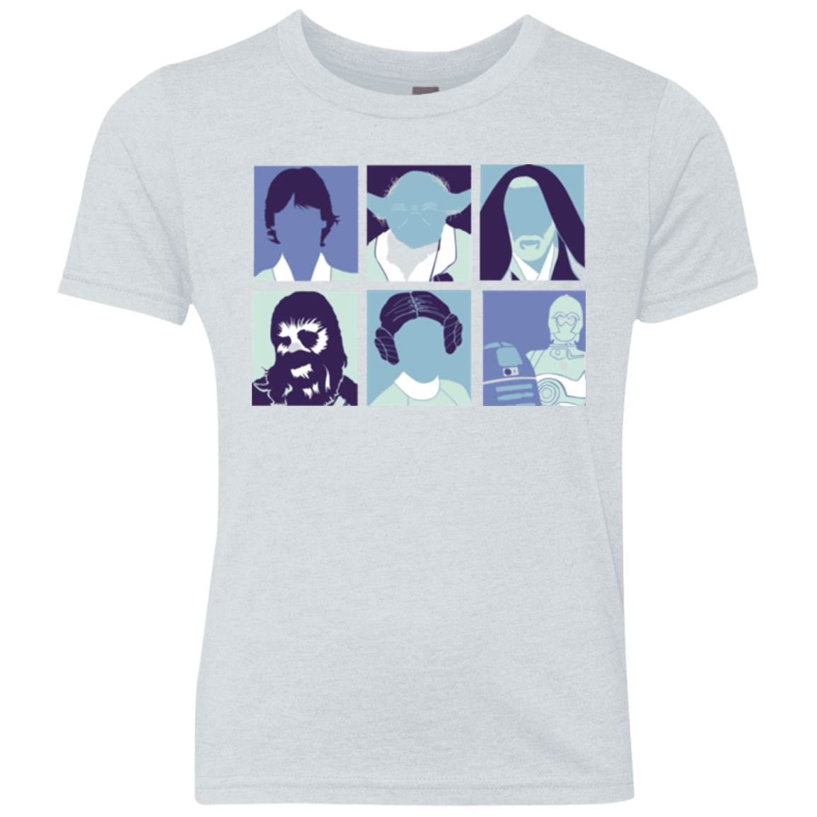 T-Shirts Heather White / YXS Wars pop Youth Triblend T-Shirt