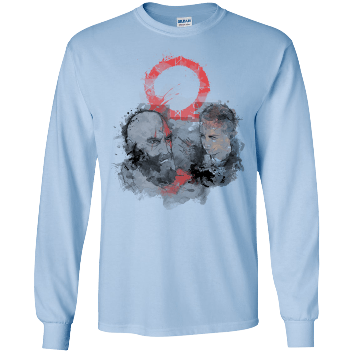 T-Shirts Light Blue / S WARTER COLOR Men's Long Sleeve T-Shirt