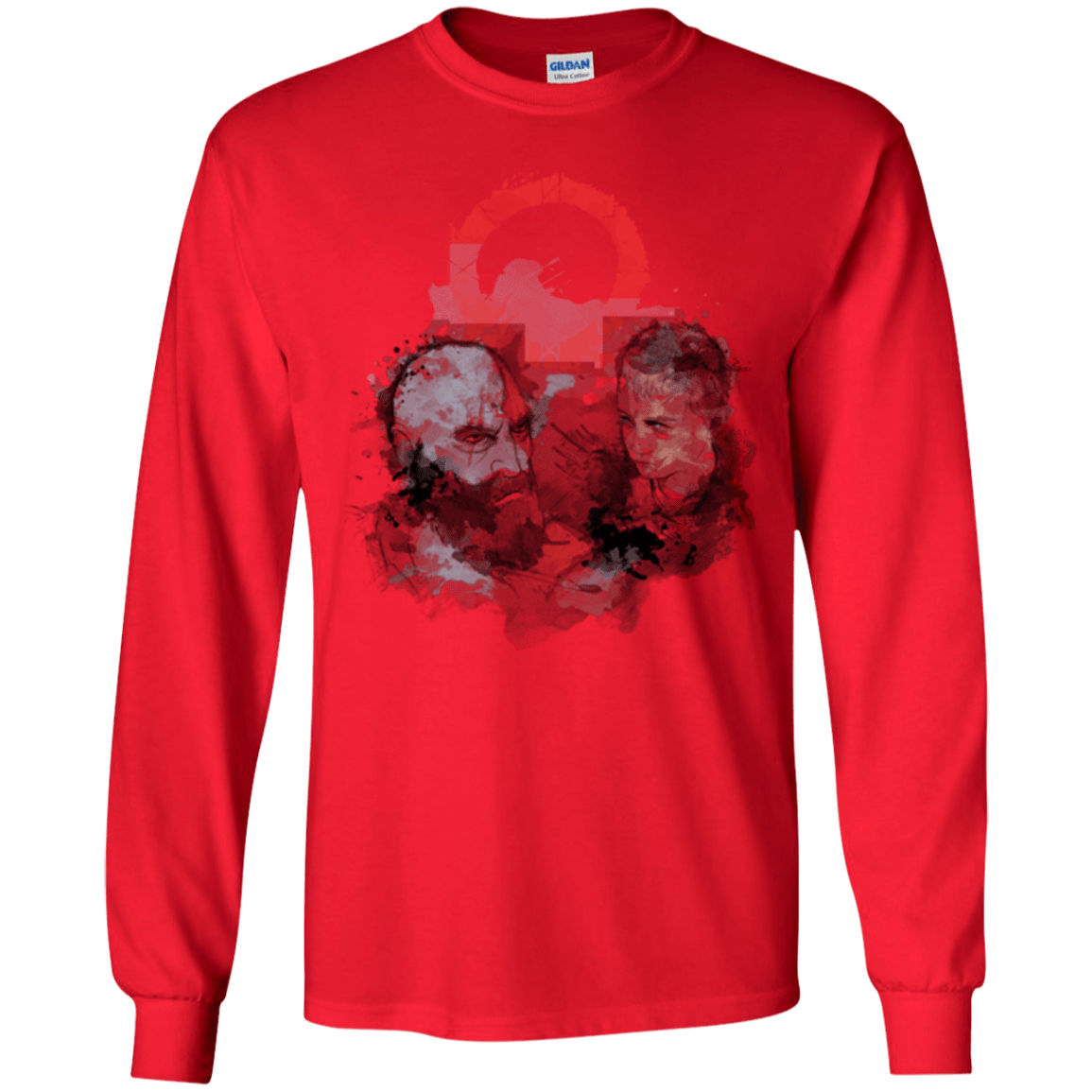 T-Shirts Red / S WARTER COLOR Men's Long Sleeve T-Shirt