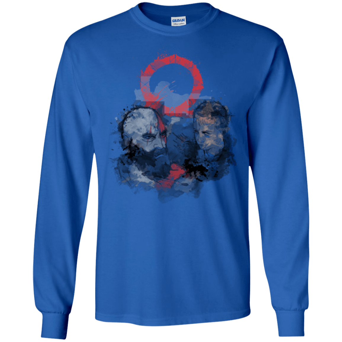 T-Shirts Royal / S WARTER COLOR Men's Long Sleeve T-Shirt