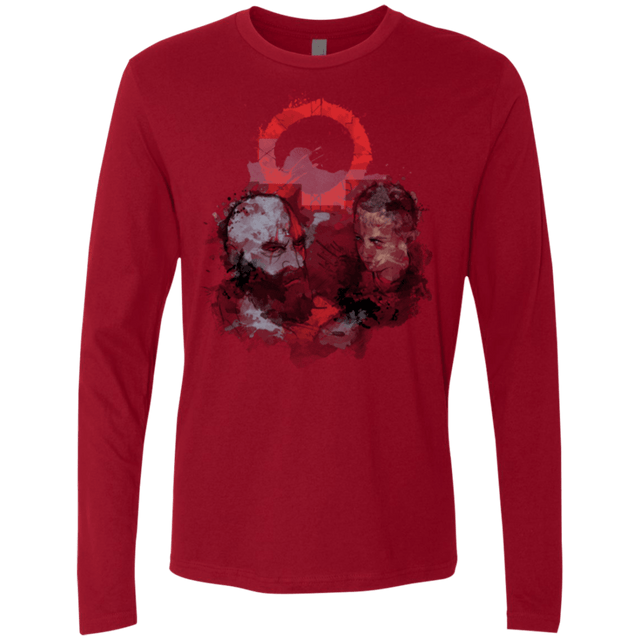T-Shirts Cardinal / S WARTER COLOR Men's Premium Long Sleeve