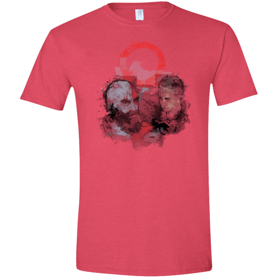 T-Shirts Heather Red / S WARTER COLOR Men's Semi-Fitted Softstyle