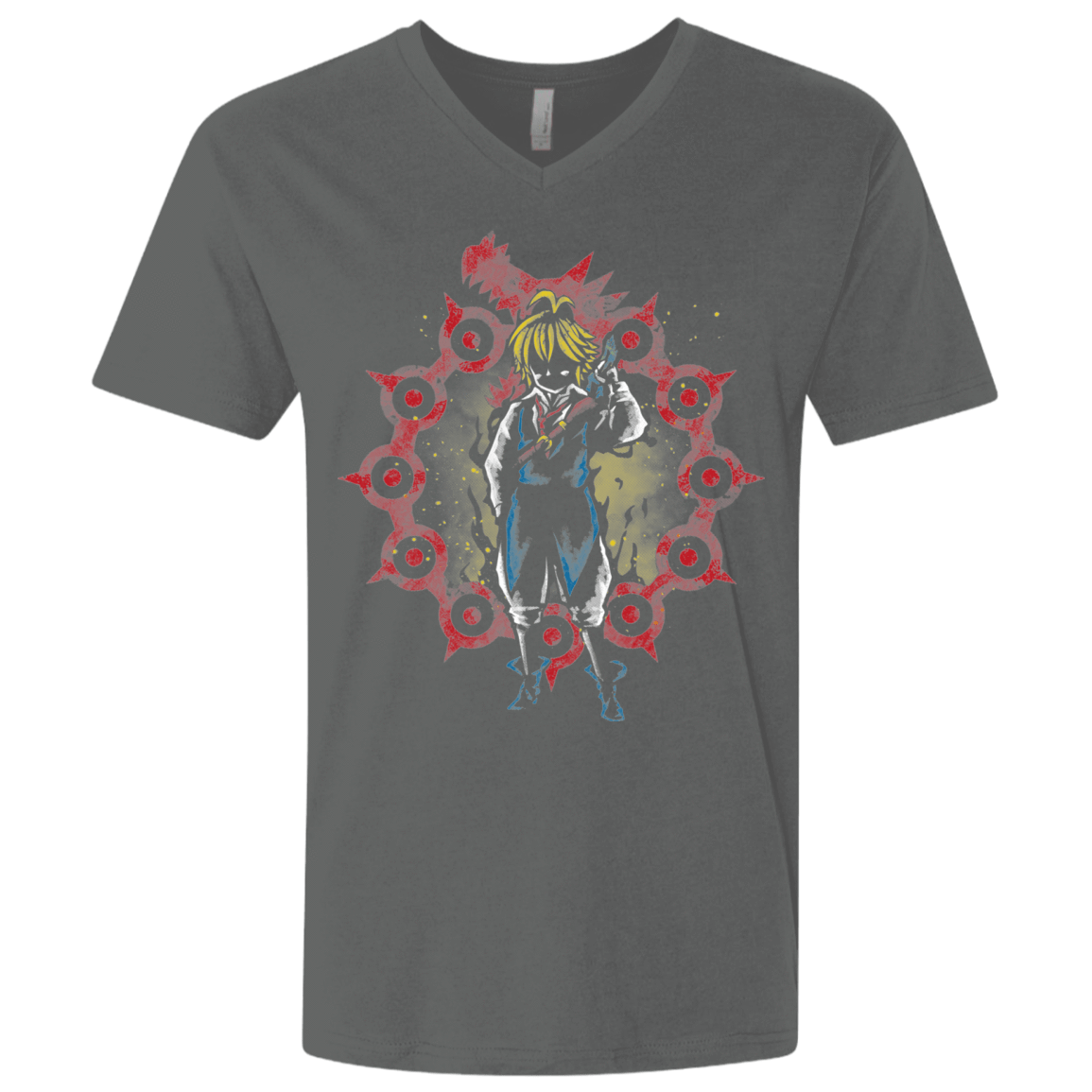 T-Shirts Heavy Metal / X-Small Warth Hero Men's Premium V-Neck