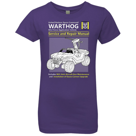 T-Shirts Purple Rush / YXS WARTHOG SERVICE AND REPAIR MANUAL Girls Premium T-Shirt