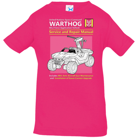 T-Shirts Hot Pink / 6 Months WARTHOG SERVICE AND REPAIR MANUAL Infant Premium T-Shirt