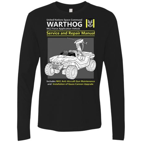 T-Shirts Black / Small WARTHOG SERVICE AND REPAIR MANUAL Men's Premium Long Sleeve